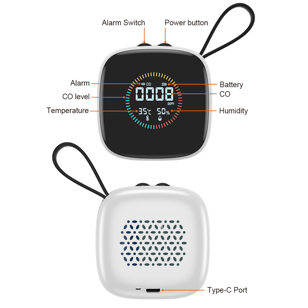 Mini moniteur de CO 3 en 1 3