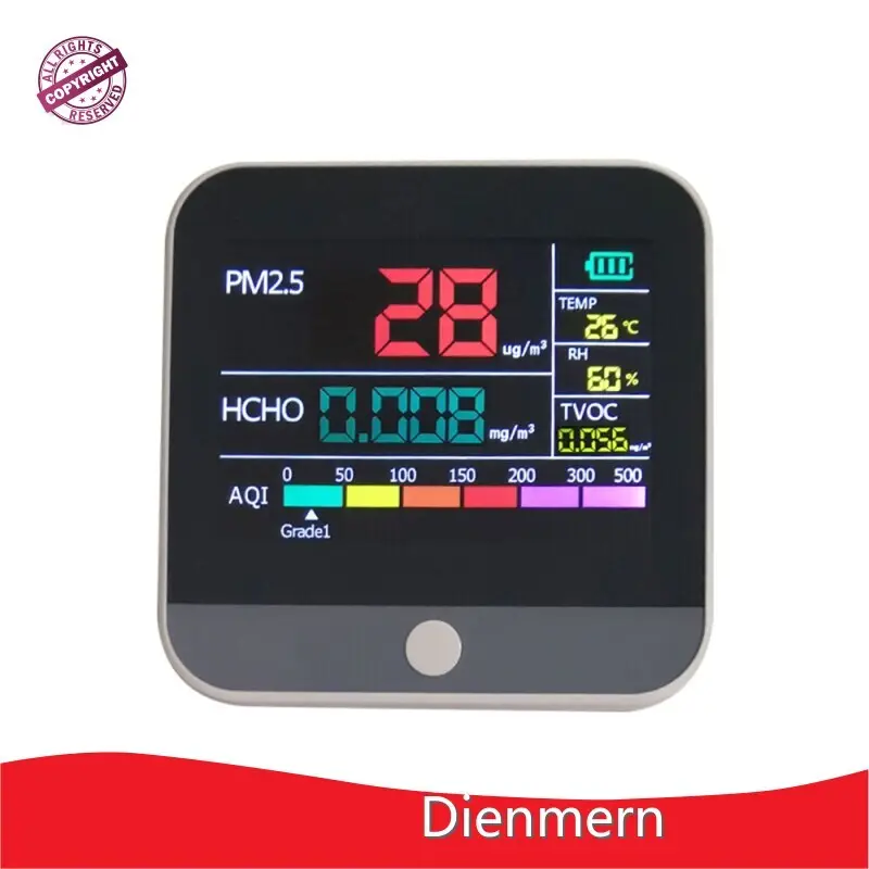 Dienmern Air Quality Monitor for Home White Air Quality Monitor for Homeon Sale 1