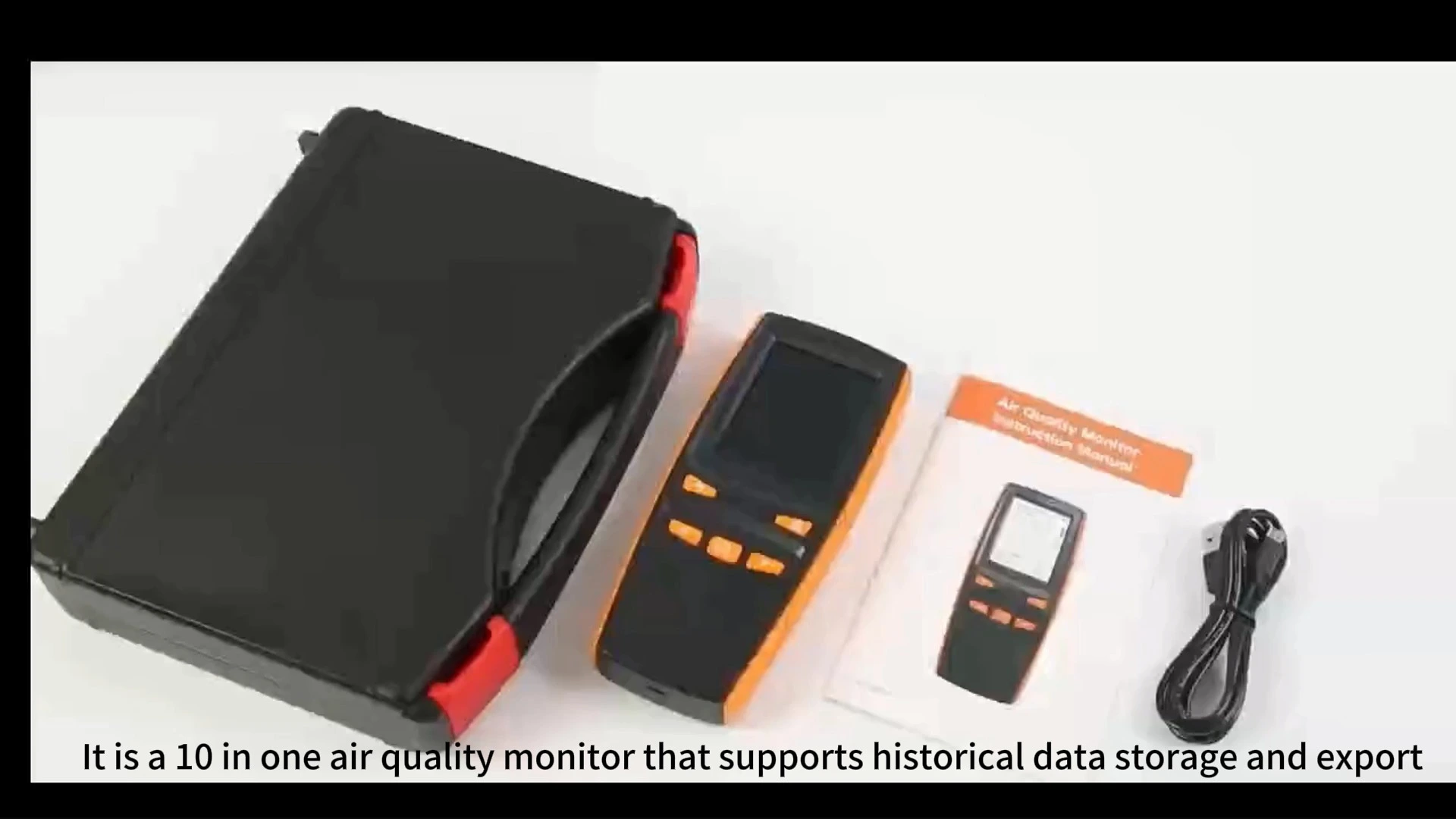 Multifunkční monitor kvality vzduchu 10 v jednom Podporuje ukládání dat a stahování exportu 1
