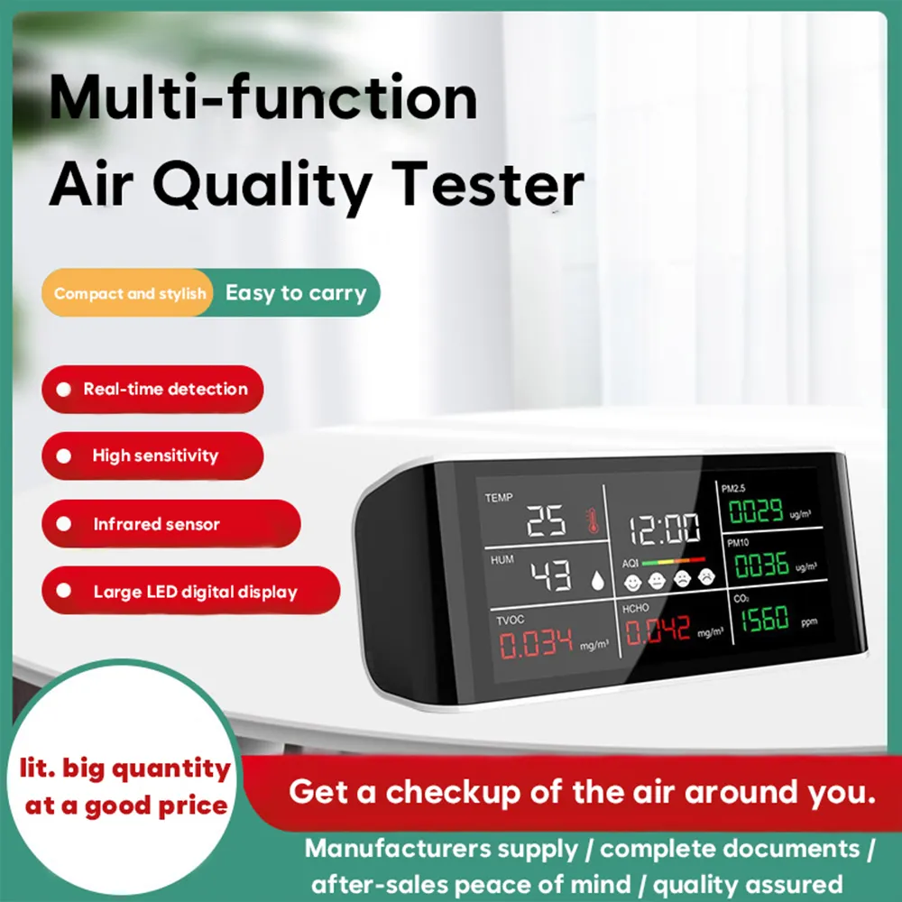 Air Quality Monitor for Home Manufacturing for WorkplaceWhite 3