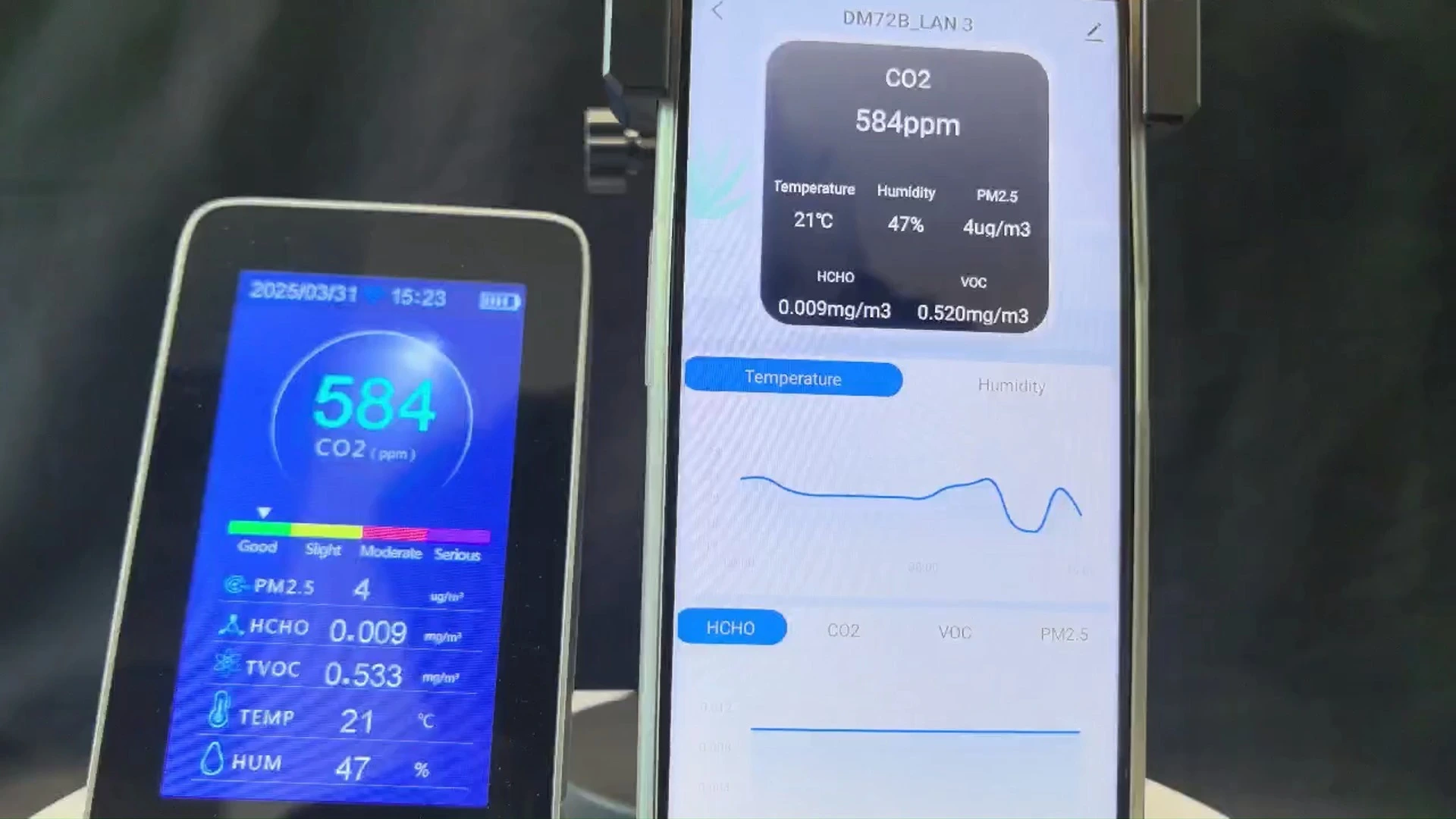Multifunktionaler 11-in-One-Luftqualitätsmonitor, kabellos mit Tuya-WLAN-App 1