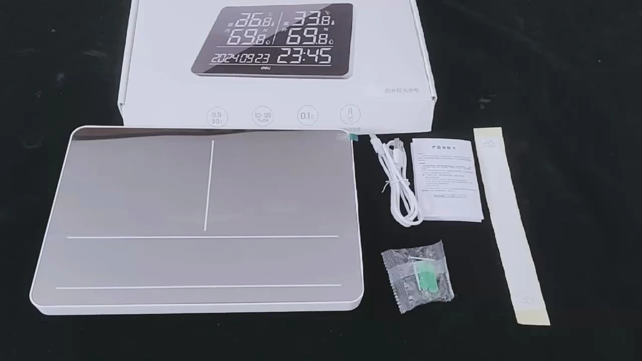 An der Wand montierter Temperatur- und Feuchtigkeitsdetektor für den Innen- und Außenbereich 1