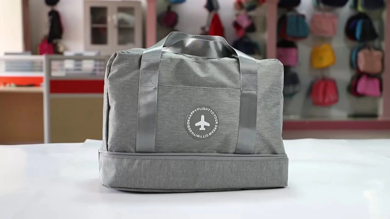 Duffle Bag With Shoe Compartment, Lightweight Tote Bag For Travel 1