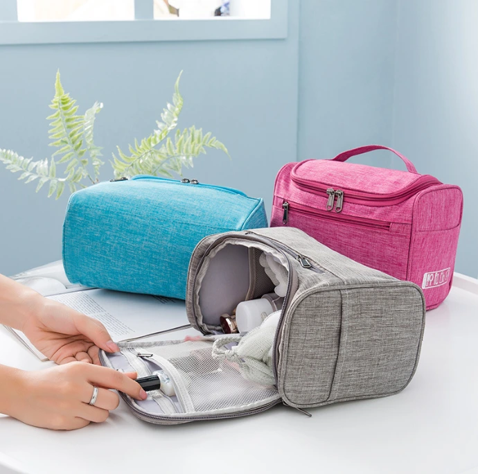 Cationic Makeup toiletries Storage bag Portable travel hook toiletry bag 1