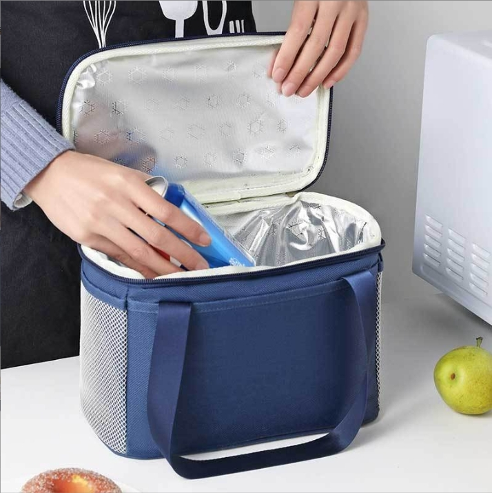 Saco bento térmico à prova d'água, folha de alumínio, grande capacidade com saco de arroz, reforçado, almoço infantil, saco legal 1