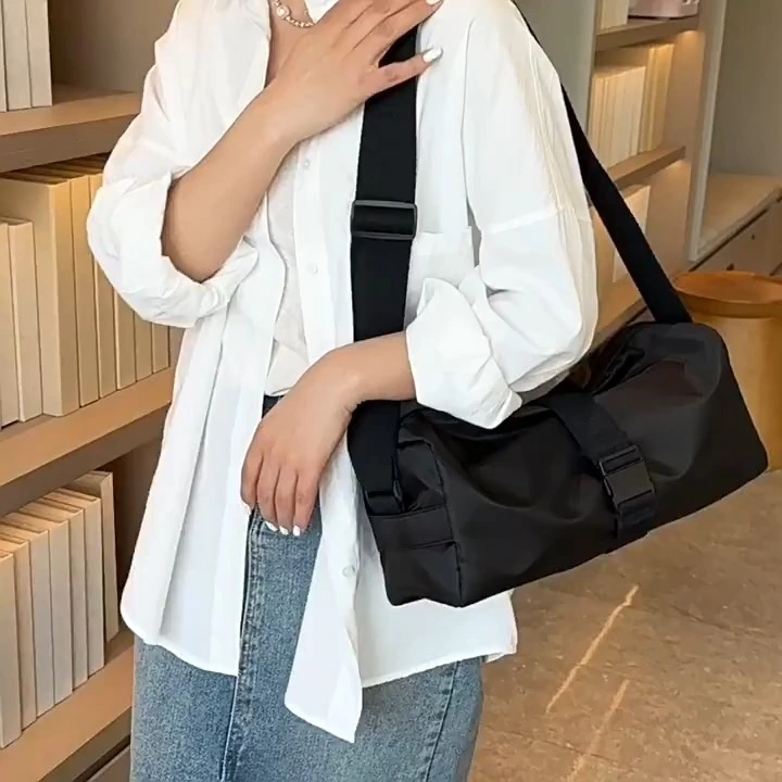 Tas Olahraga Kebugaran Yoga Tahan Air Kasual Kain Oxford Tas Ransel Selempang Bahu Tunggal Perjalanan 1