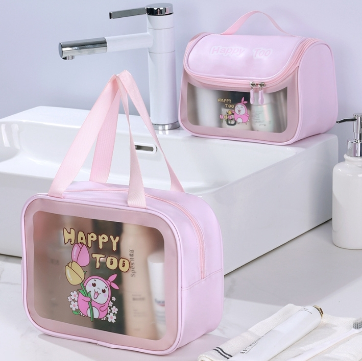 Neue Kaninchen Reise Kulturbeutel wasserdichte Frau Make-up Tasche PVC Cartoon Schwimmen Kosmetiktasche Großhandel 1