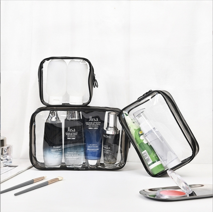 PVC-Frau, klare Make-up-Tasche, transparente Lippenstift-Kosmetiktasche, Mädchen-Reisemode, Kunststoff-Kulturbeutel 1