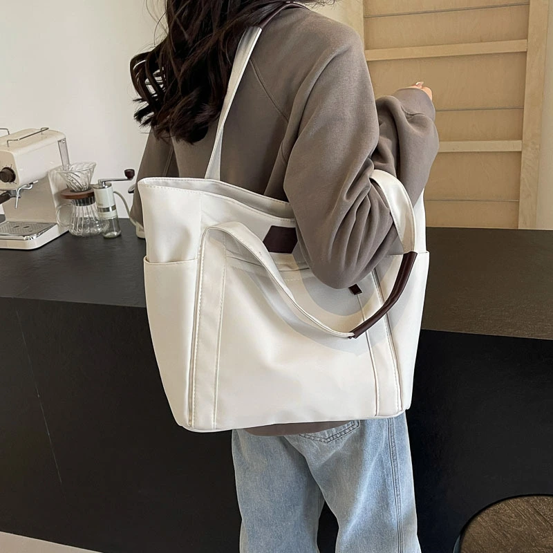 Bagong simpleng shoulder canvas handbag women fashion beach shopping bag Korean lady trend travel tote bag 1