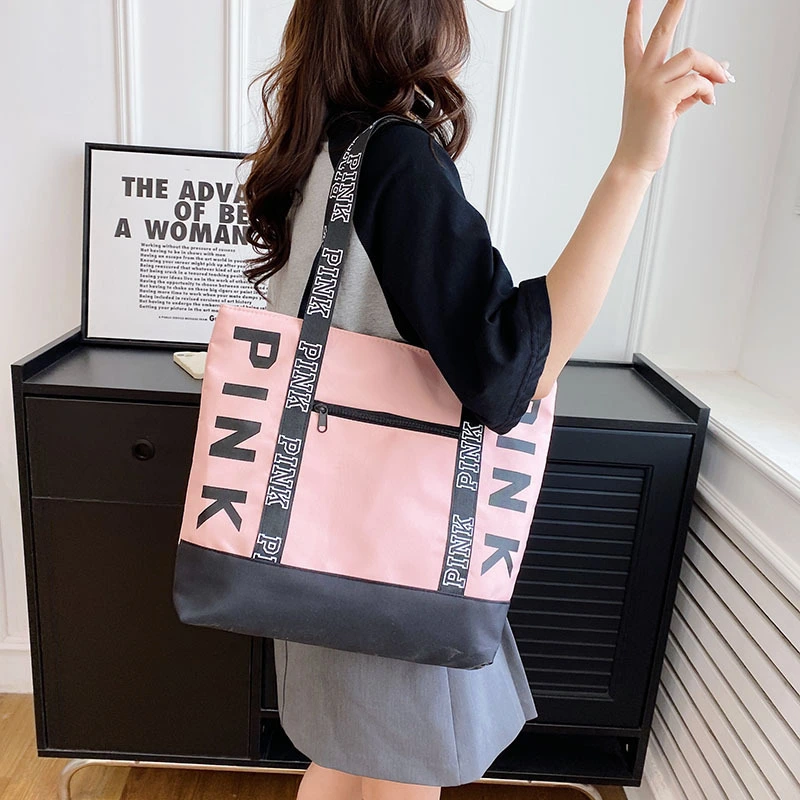 Casual trend large capacity Tote bag 2024 summer new simple shoulder bag fashion shopping handbag 1