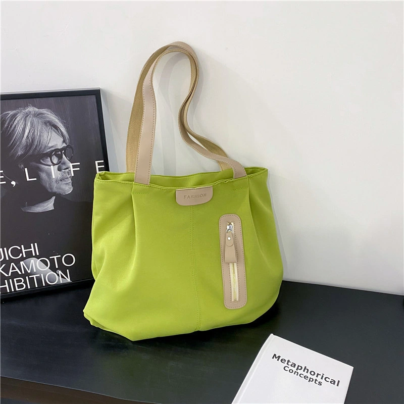 Casual canvas shopping bag female new large capacity simple shoulder bag fashion crossbody Tote bag 1
