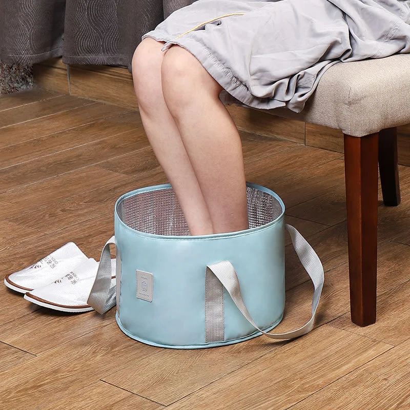 Saco térmico de imersão para pés, dobrável, para viagem, adulto, dobrável, banheira para pés, portátil, para viagens de negócios 1