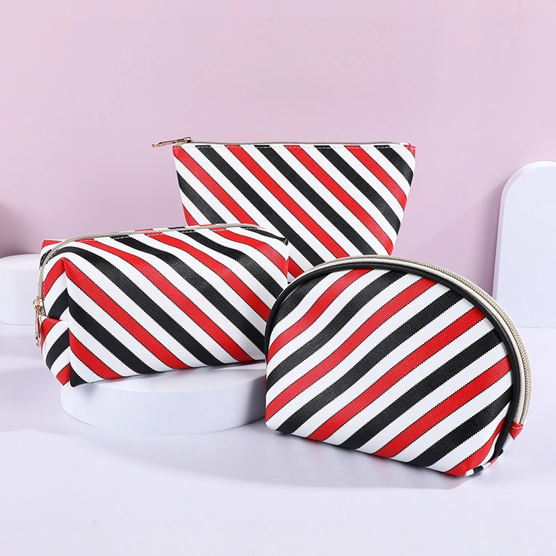Custom female skincare toiletry bag travel zipper makeup brush pouch new fashion color wash cosmetic bag 1