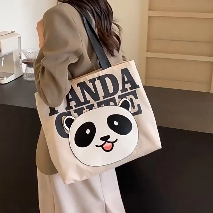 2024 moda coreana sacola de viagem nova mamãe lona lazer saco de compras estudante fim de semana bonito bolsa de ombro 1
