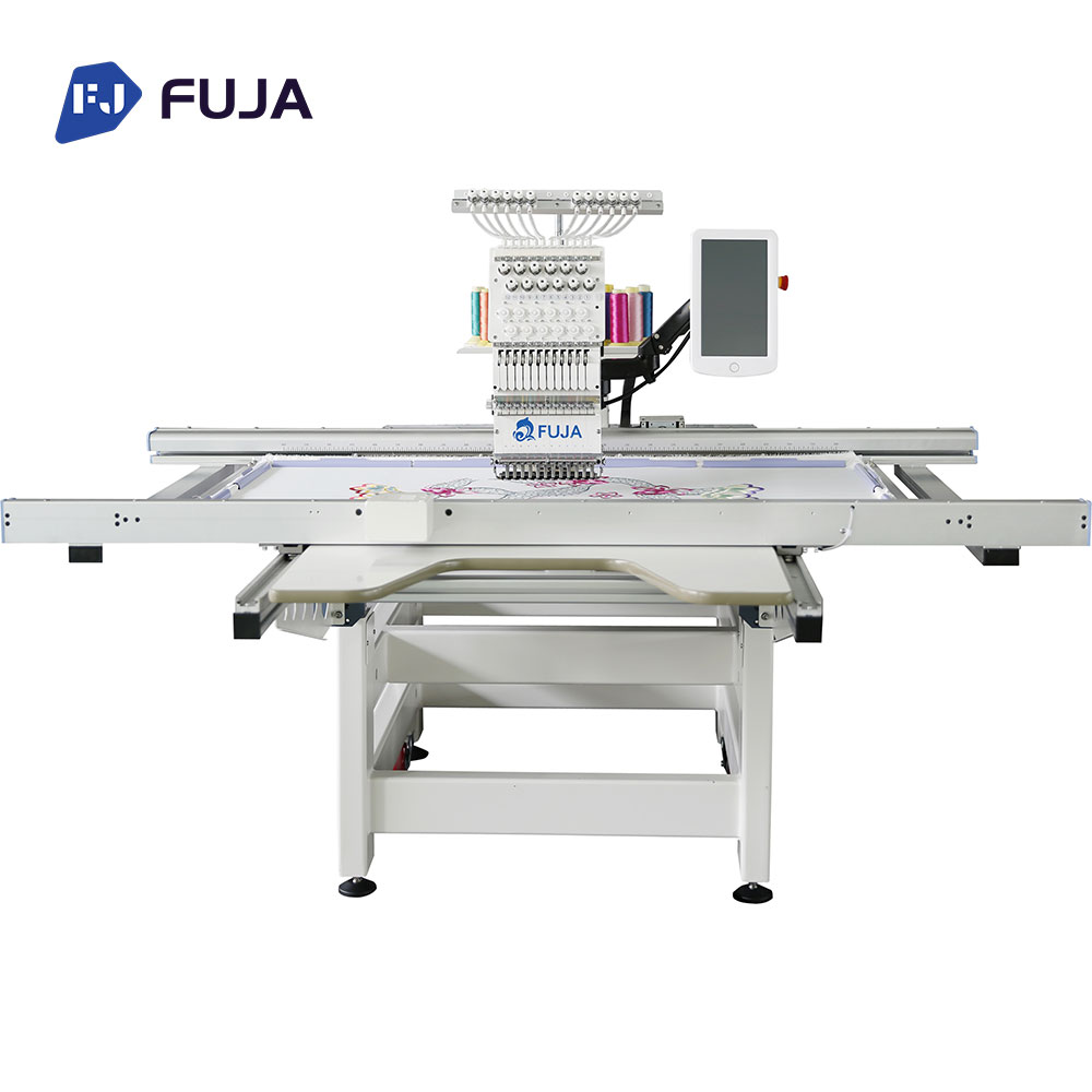 Single Head Large Format Area Computerized Flat Embroidery Machine