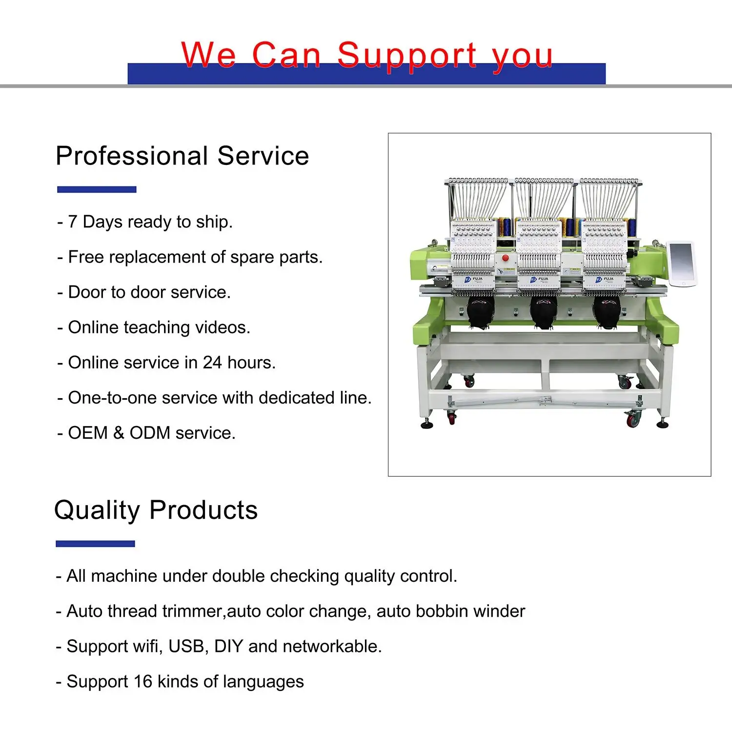 Wholesale 3 Head Embroidery Machine for Sale Manufacturer 7