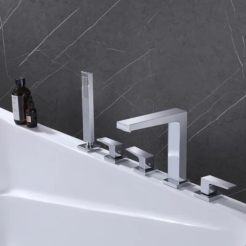 Bathtub Mixer with Hand Shower by Wateroperate-1 2