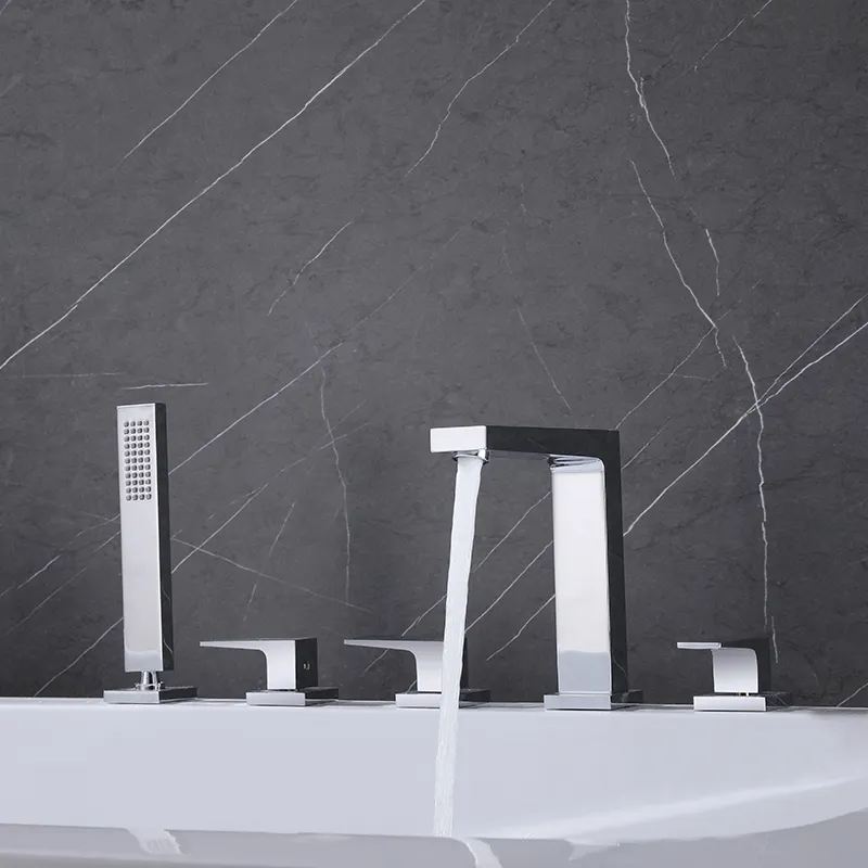 Bathtub Mixer with Hand Shower by Wateroperate-1 3