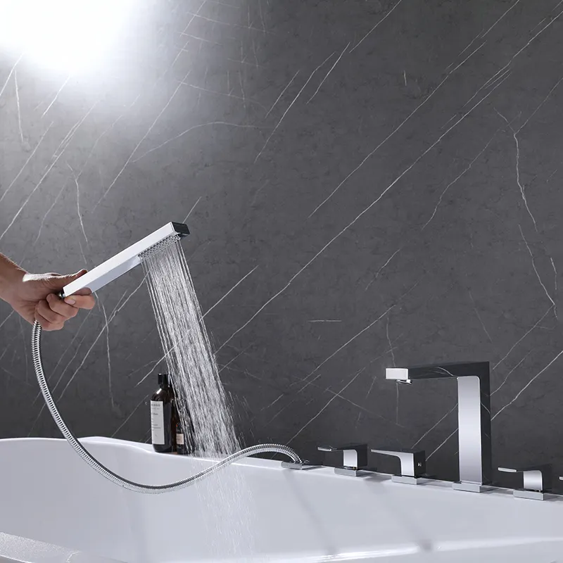 Bathtub Mixer with Hand Shower by Wateroperate-1 5