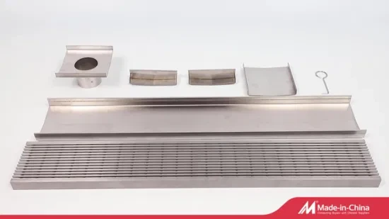 Custom Available Linear Floor Drain for Bath Stainless Steel Wedge Wire Long Shower Floor Drain with Cover and Tile Insert Floor Drain 1
