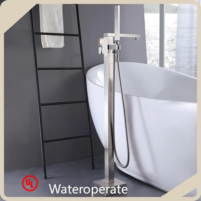 Freestanding Bathtub Wall Faucet by Wateroperate 1