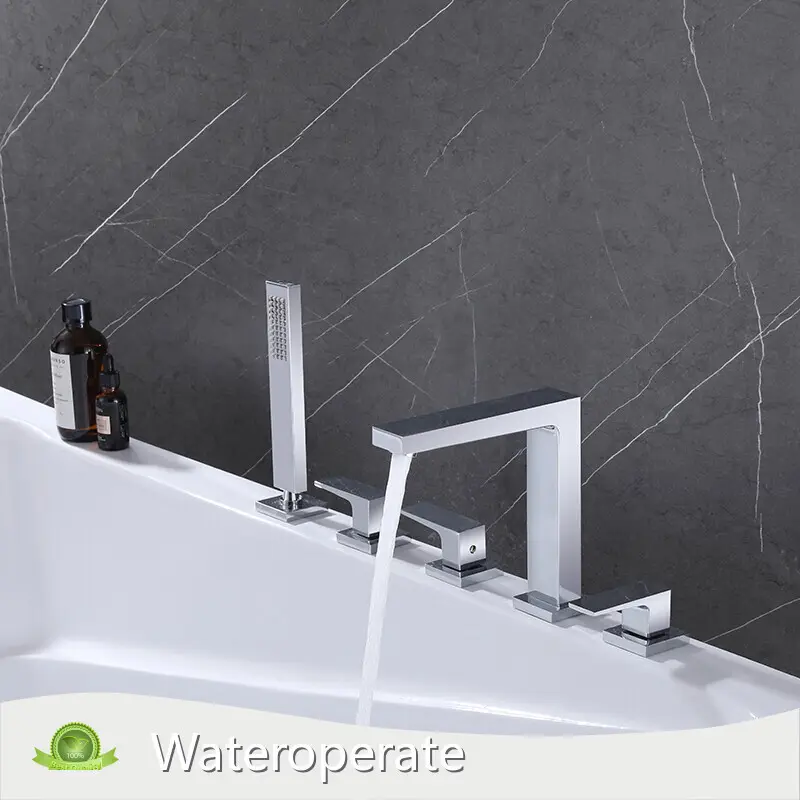 Bath Tub Mixer Tap with Hand Shower - - Wateroperate 1