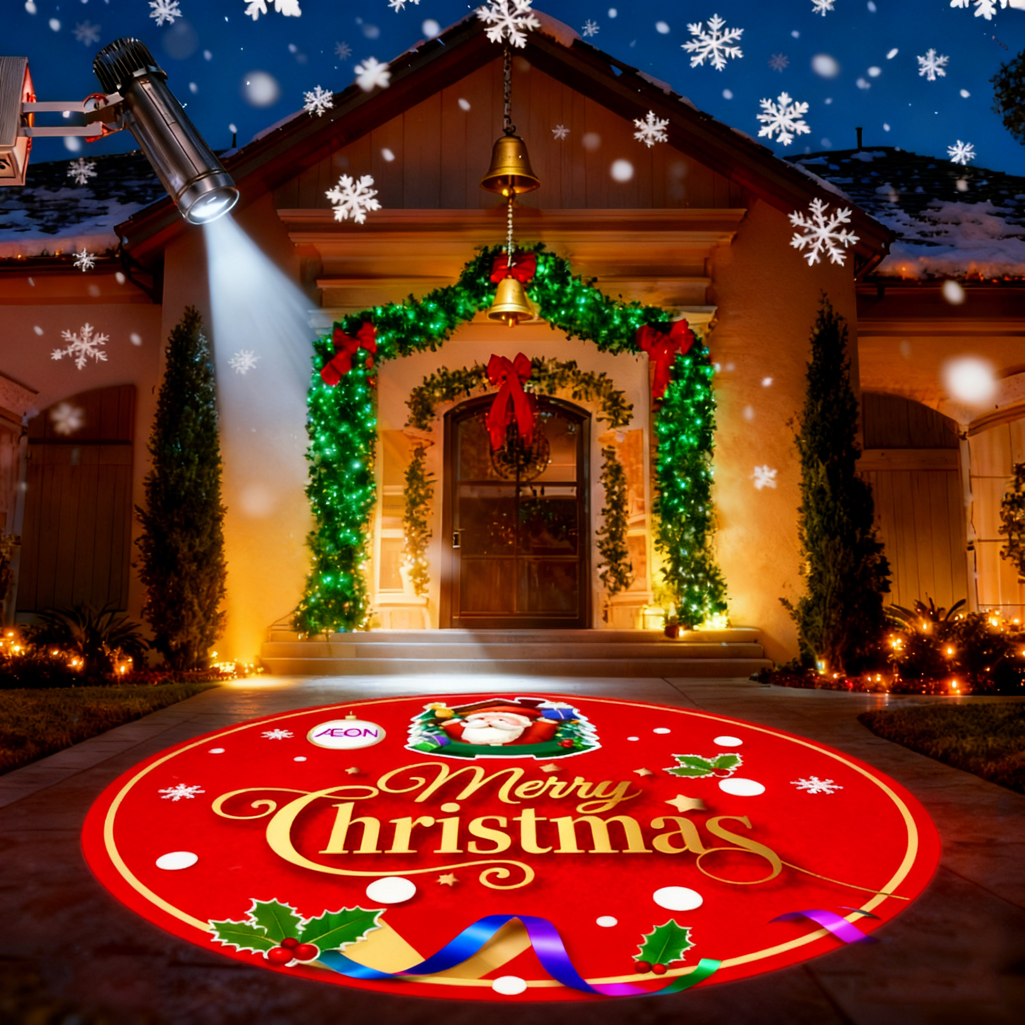 Christmas Projector Transform Your Space with Snow, Santa, Reindeer ...