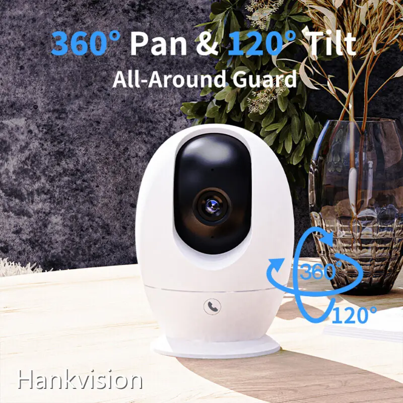 Wi-Fi Camera 5MP WiFi Indoor HD PT Smart Home PT Camera with Temperature and Humidity Sensor-2 1