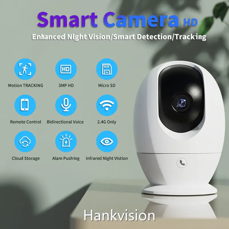 Indoor PT Camera WiFi Security Camera 4MP/5MP with Motion Detection 2-way Audio-2 1