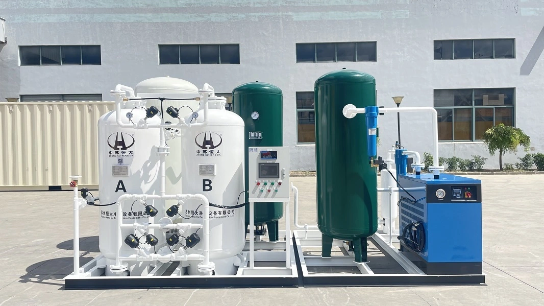 93% Générateur d'oxygène industriel 30 nm3 / h pour le contrôle précis de la bio-fermentation et une efficacité améliorée du métabolisme microbien 1