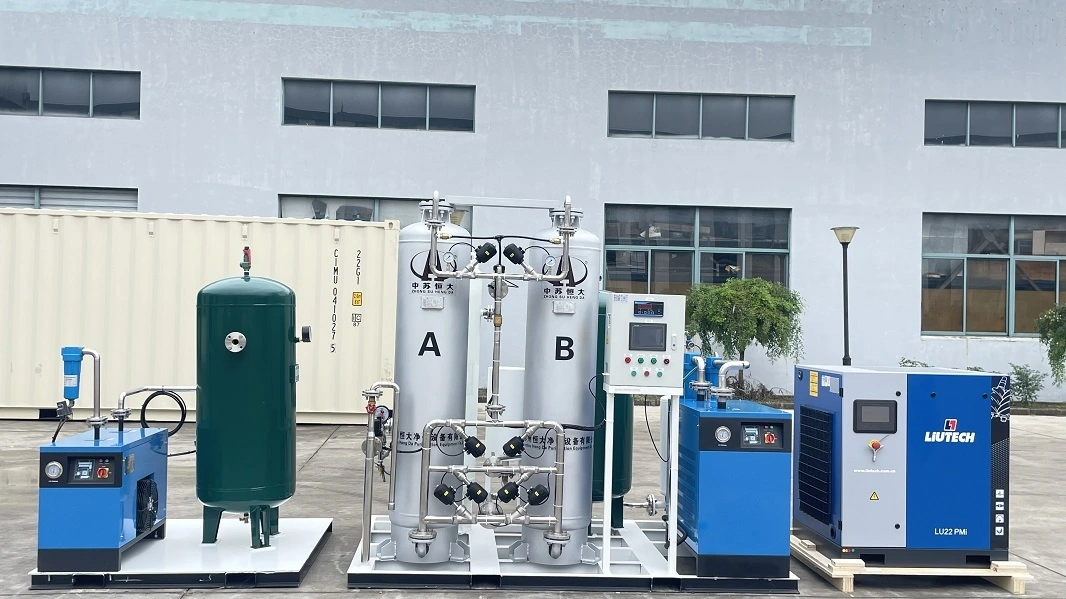 Máquina de produção de oxigênio eficiente de 93% 15Nm3/h para fazendas de camarão, maiores taxas de sobrevivência e crescimento mais rápido 1