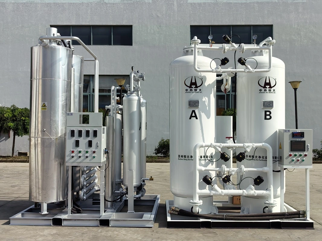 Generador de nitrógeno al 99,999 % (200 Nm³/h) para la industria química, para procesos petroquímicos y para la seguridad del craqueo catalítico. 1