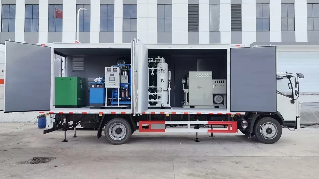 99.999% 20Nm3/h Mobile Nitrogen Generator Vehicle Mounted System High Purity Nitrogen Supply with Flexible Movement 1