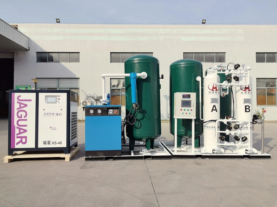 Générateur d'azote à 99,99 % et 20 Nm³/h pour emballages cosmétiques : assure un rinçage à l'azote pour prolonger la durée de conservation des produits. 1