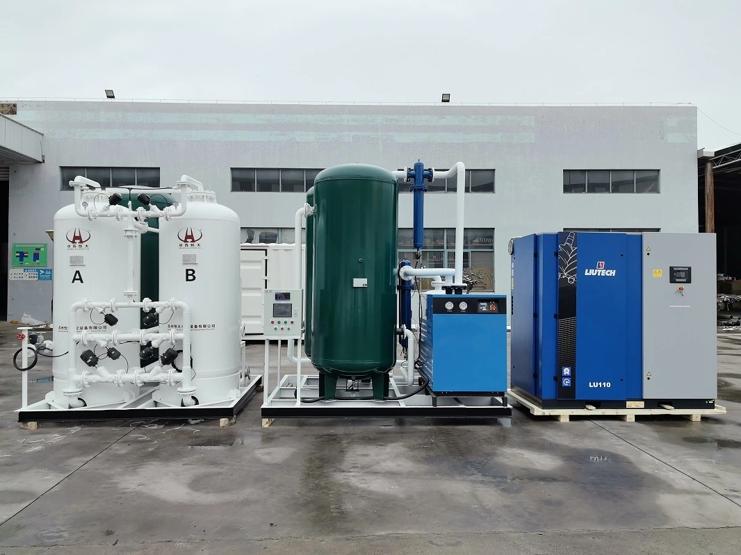 مولد أكسجين صناعي بقدرة 93% ومعدل تدفق 100 متر مكعب/ساعة لمعالجة مياه الصرف الصحي، يعزز النشاط الميكروبي في خزانات التهوية 1