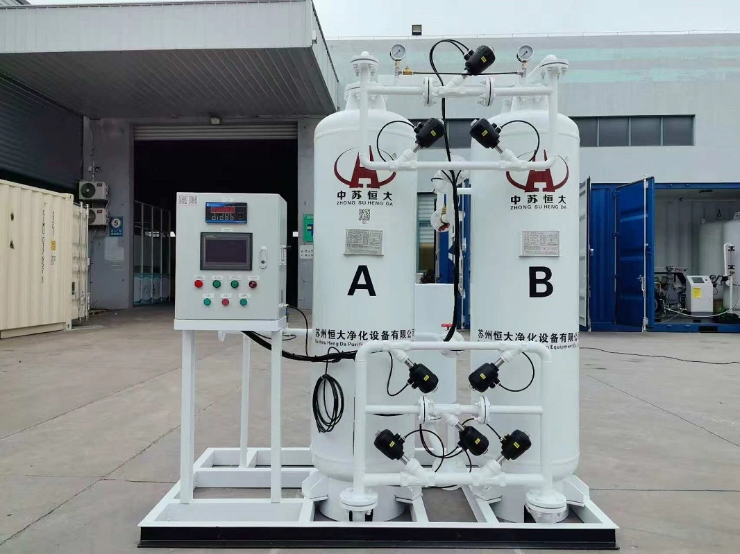 Générateur d'azote à 99,5 % (90 Nm³/h) directement d'usine pour le conditionnement de dispositifs médicaux : crée un environnement stérile pour les produits de santé. 1