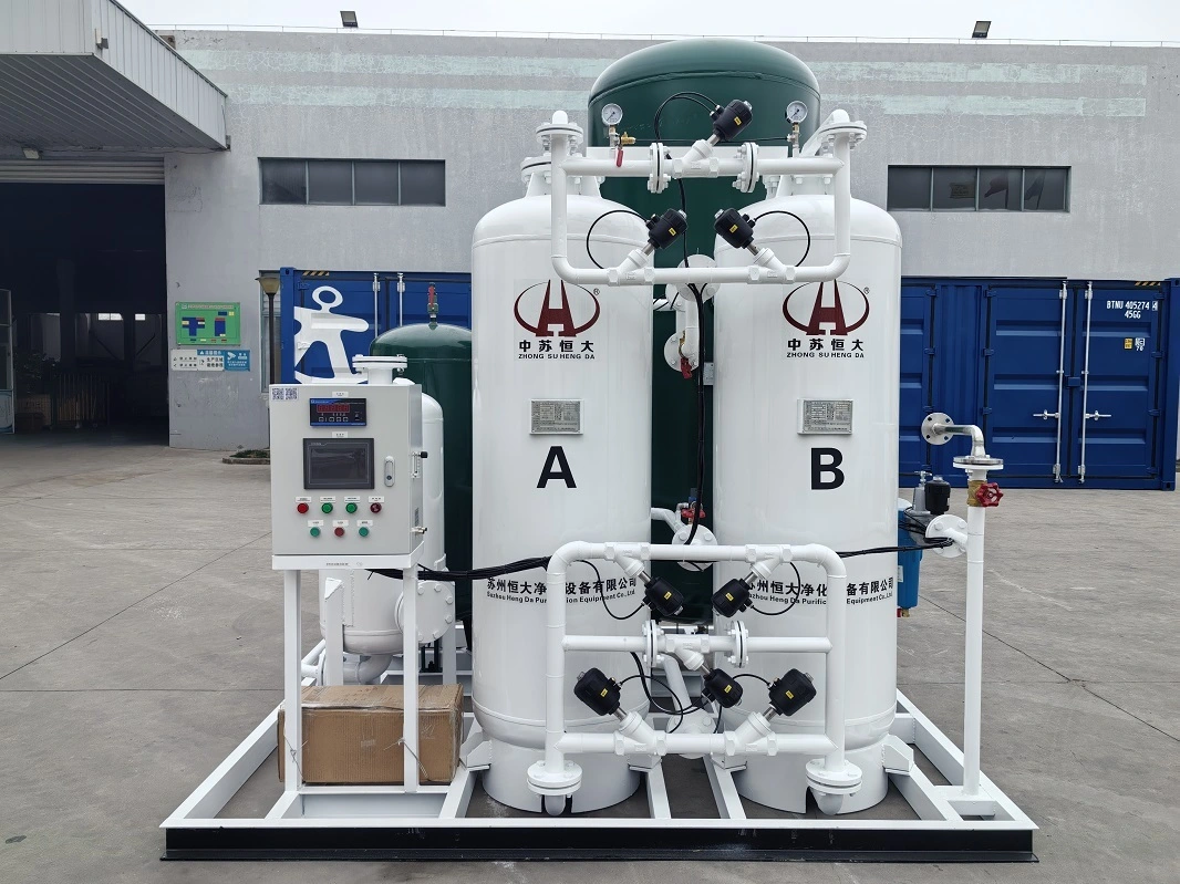 Générateur d'azote haute capacité (99,9 %) de 150 Nm³/h pour applications de brûleurs : améliore la finition et la qualité des produits. 1