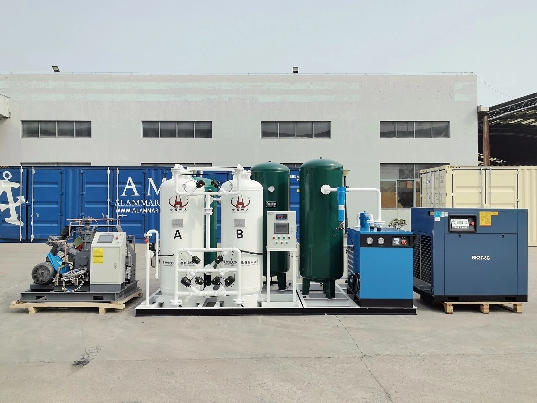 93% 25Nm3/h High-Dryness PSA Oxygen Generator for Ozone Cells - Prevent Nitric Acid Corrosion 1