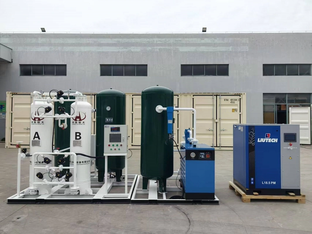 Unité de production d'azote gazeux à 99 % de pureté (60 Nm³/h) pour l'emballage alimentaire et le conditionnement sous atmosphère modifiée (CAM), certifiée CE et ISO. 1