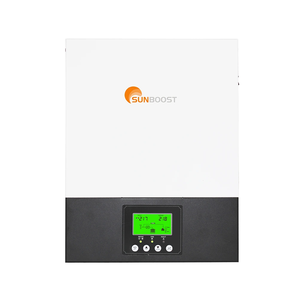 Onduleur solaire hybride 3KW 1,5 W sur l'onduleur hors grille MPPT 12V 24V Pure Sine Wave Single AC Sortie 230VAC pour le système solaire 1