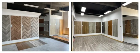 Piso de baldosas de tablones Lvt impermeable, suelo de vinilo plástico de PVC, parte posterior seca/pegamento, OEM de fábrica de China 1