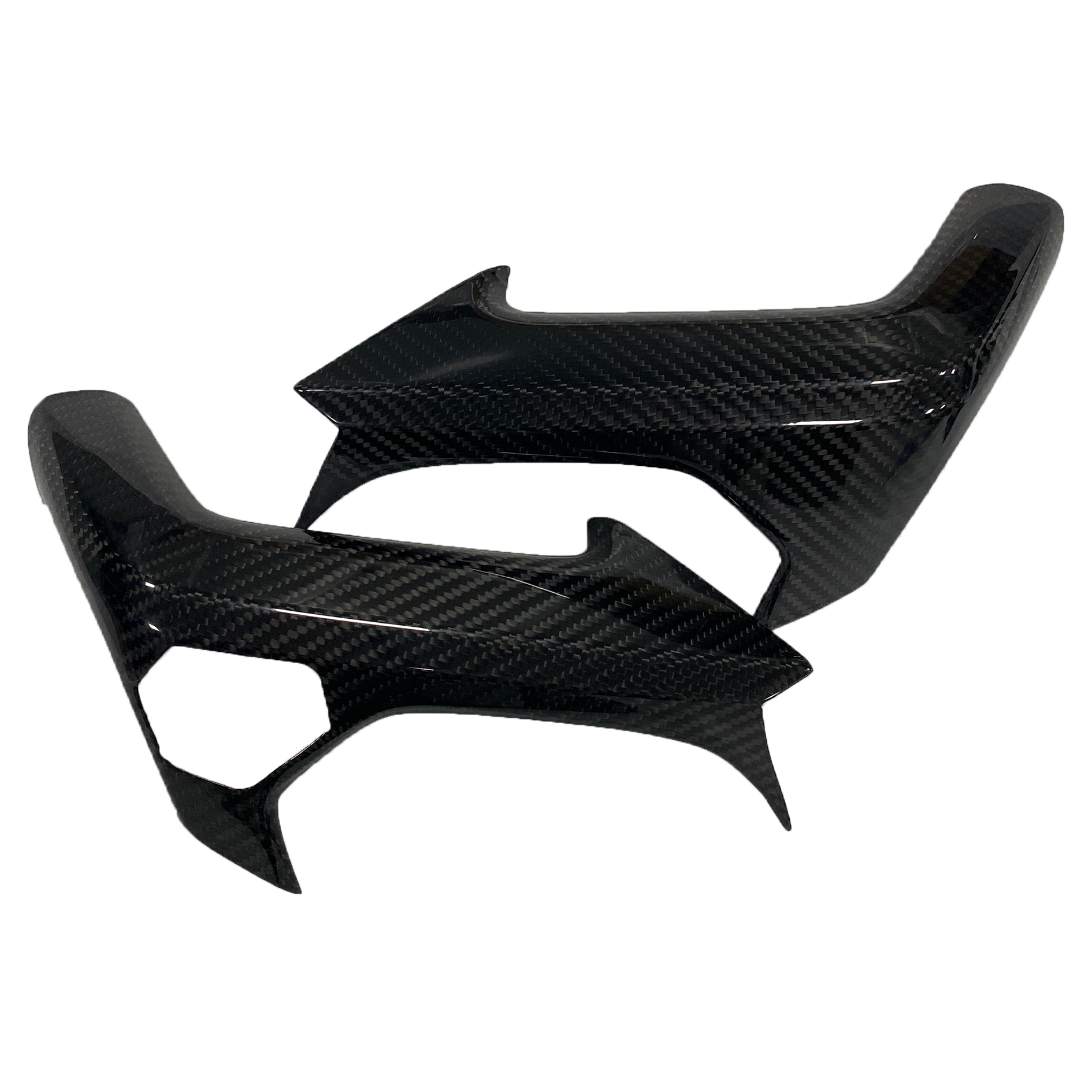 Maniglie interne per porte Lamborghini Huracan LP-610, prodotto in fibra di carbonio OYA lucido 3K Twill 1