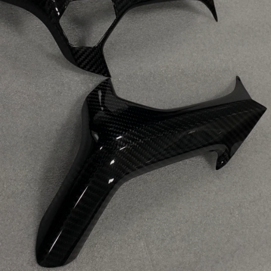 Maniglie interne per porte Lamborghini Huracan LP-610, prodotto in fibra di carbonio OYA lucido 3K Twill 3