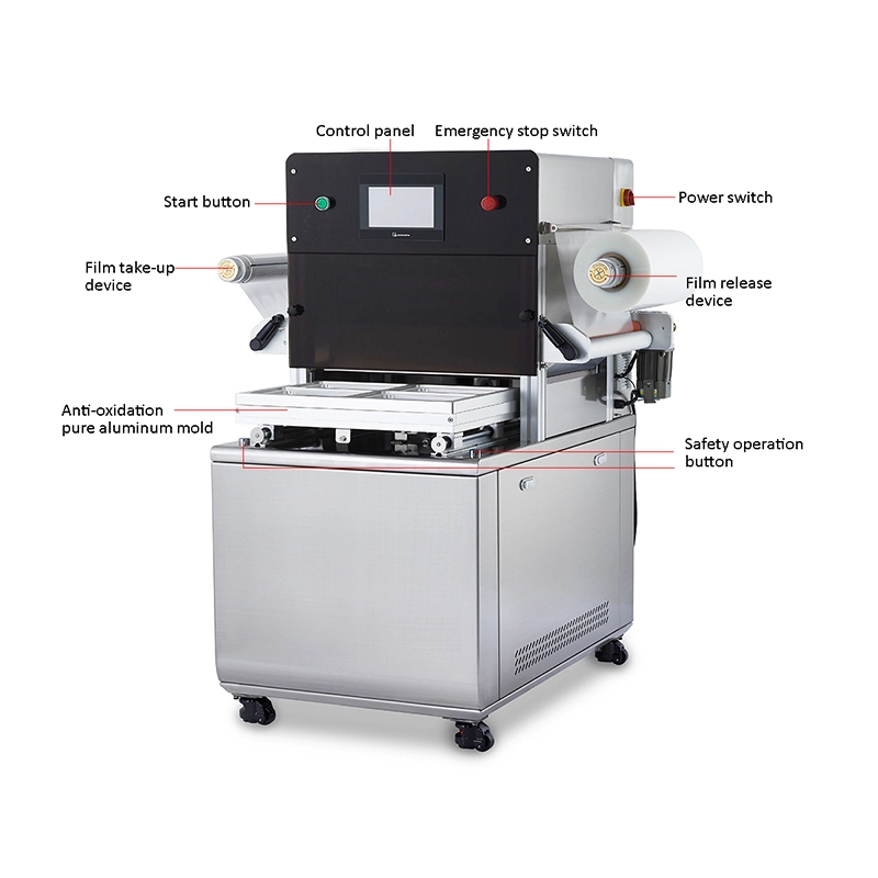 Customvacuum Skin Packaging Machine for Food Packaging 2