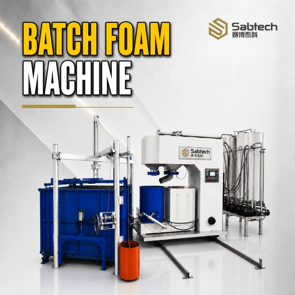Máquina de espuma semiautomática em lote SAB-BF03 (sistema de 5 componentes) 1