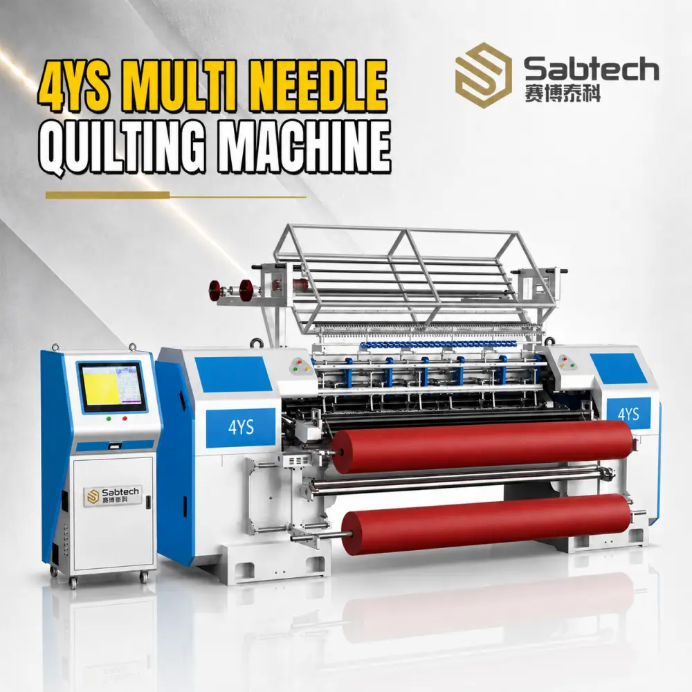 Máquina de Quilting com Múltiplas Agulhas e Ponto de Bloqueio (SAB-MQ02-4YS) 1