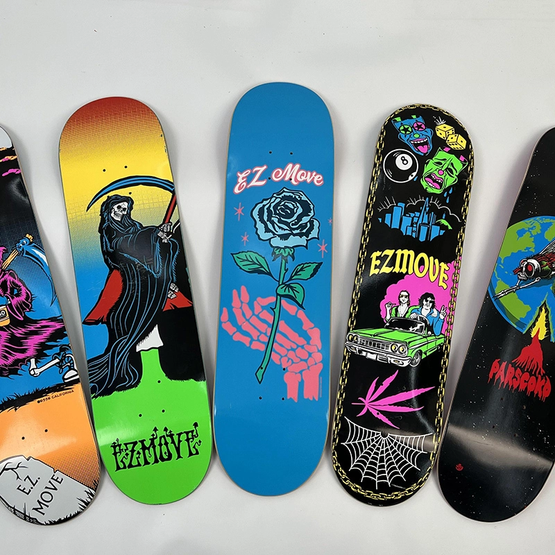 Impressão digital UV filmes de transferência de calor gráfico personalizado de skate 1