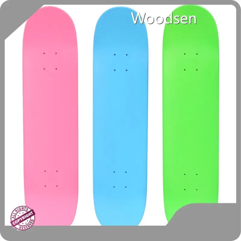 Skateboard Deck Manufacturers Woodsen Brand Matte Color Full Dip + Customization Logo/graphic 7 Ply Canadian Maple 1