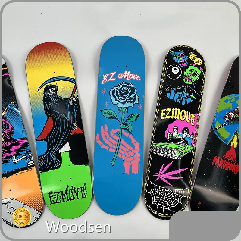 Skateboard Heat Transfer Film Woodsen Manufacture Custom Design 1
