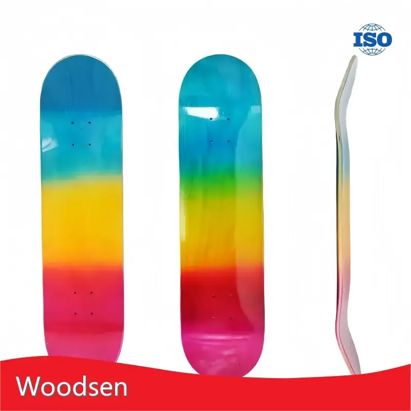 Flat Skateboard Deck Matte Color Full Dip + Customization Logo/graphicmanufacturers 1